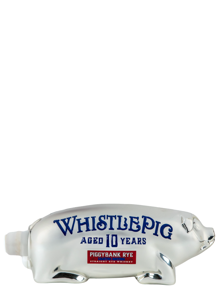 WhistlePig 10 Limited Edition Rye Red White and Blue PiggyBank