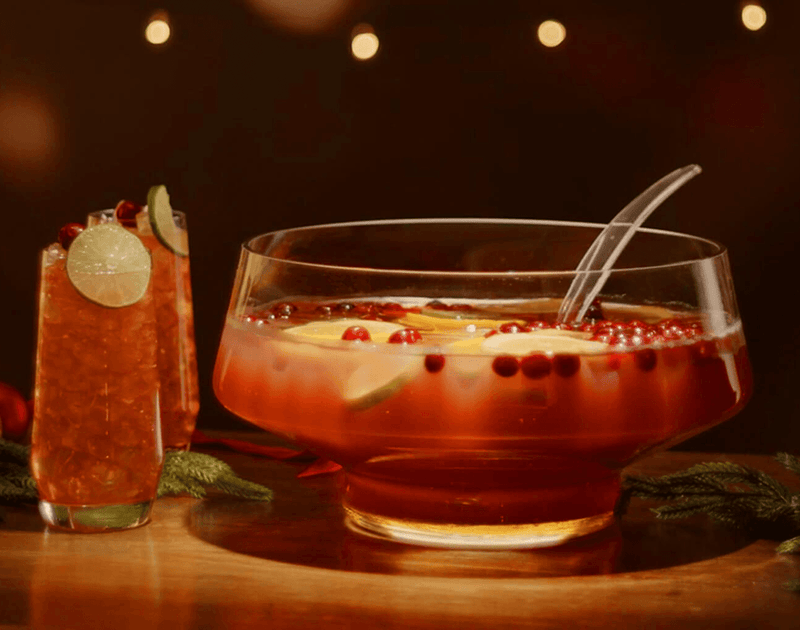 Cranberry rye punch